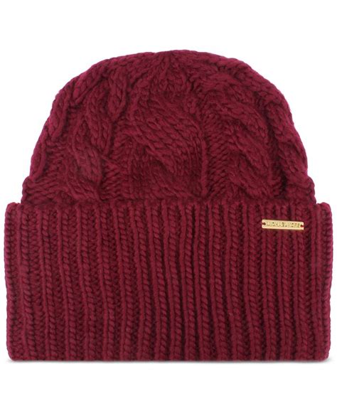 michael michael kors women's super cable cuff beanie hat|Michael Michael Kors Women`s Super Cable Knit Cuff Pom Beanie.